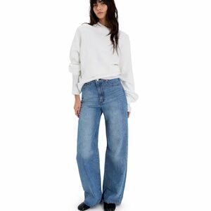 Levi’s Ribcage Wide Leg Jeans Not The Same Medium Wash High Rise 27x32 NWT